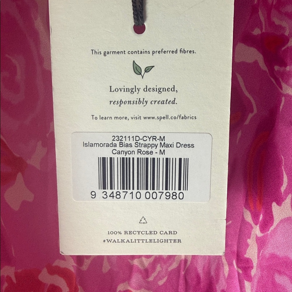 NWT Spell Islamorada Bias Maxi Dress in Canyon Rose Size Medium - Picture 12 of 14